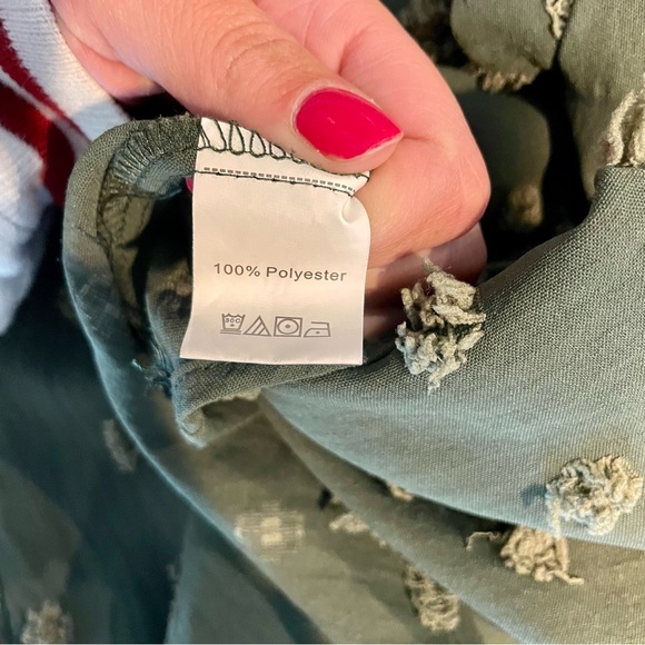 Short Sleeve Women Button Down Women Blouse Shirt Size Medium - Picture 4 of 7